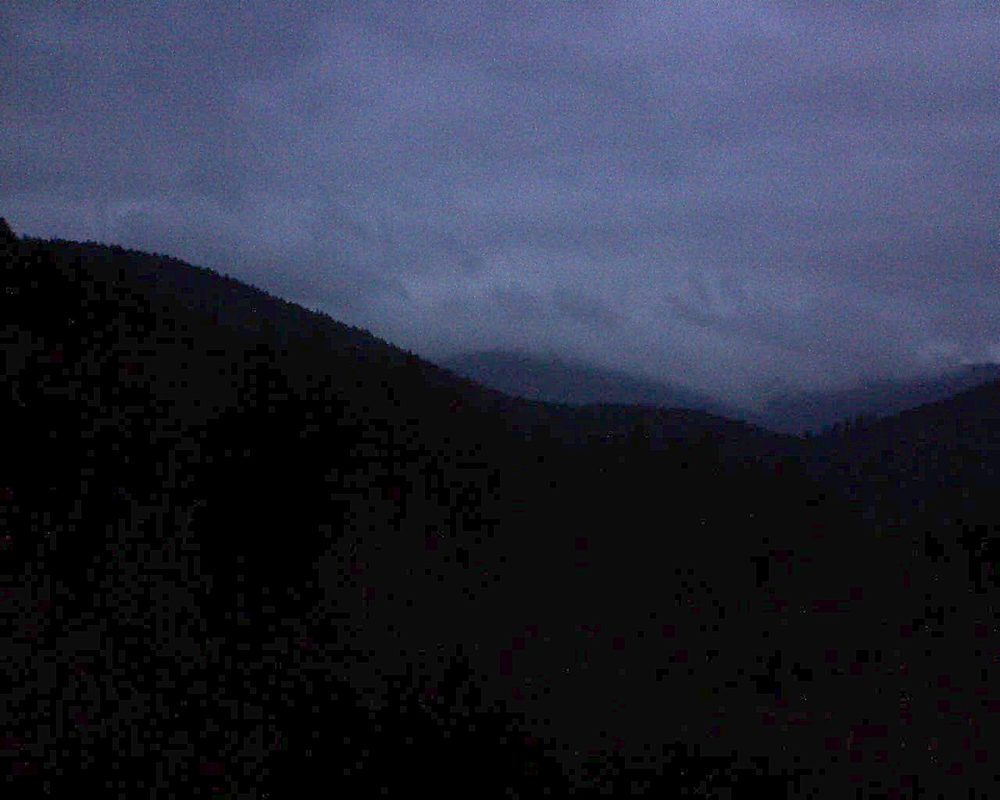 Le petit ballon vu depuis le Domaine Langmatt à Murbach le 12.12.2018 à 17:00 Le petit ballon (Alsace, Vosges) le 12.12.2018 à 17:00