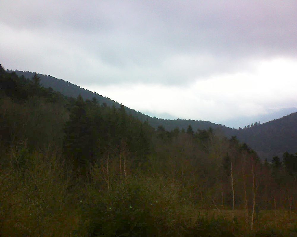 Le petit ballon vu depuis le Domaine Langmatt à Murbach le 13.12.2018 à 13:30 Le petit ballon (Alsace, Vosges) le 13.12.2018 à 13:30