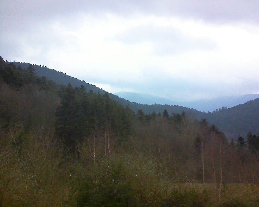 Le petit ballon vu depuis le Domaine Langmatt à Murbach le 13.12.2018 à 16:00 Le petit ballon (Alsace, Vosges) le 13.12.2018 à 16:00