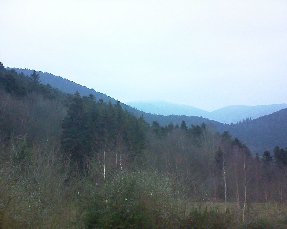 Le petit ballon vu depuis le Domaine Langmatt à Murbach le 15.12.2018 à 08:30 Le petit ballon (Alsace, Vosges) le 15.12.2018 à 08:30