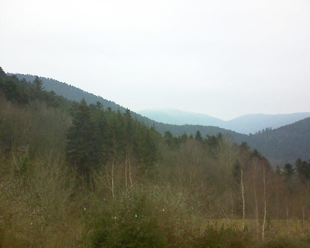 Le petit ballon vu depuis le Domaine Langmatt à Murbach le 15.12.2018 à 10:30 Le petit ballon (Alsace, Vosges) le 15.12.2018 à 10:30