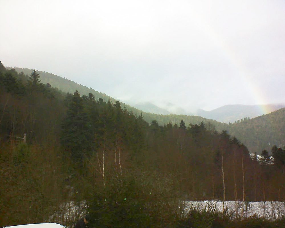 Le petit ballon vu depuis le Domaine Langmatt à Murbach le 16.12.2018 à 10:45 Le petit ballon (Alsace, Vosges) le 16.12.2018 à 10:45