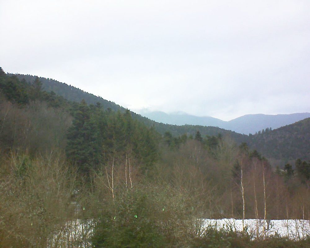 Le petit ballon vu depuis le Domaine Langmatt à Murbach le 17.12.2018 à 10:30 Le petit ballon (Alsace, Vosges) le 17.12.2018 à 10:30