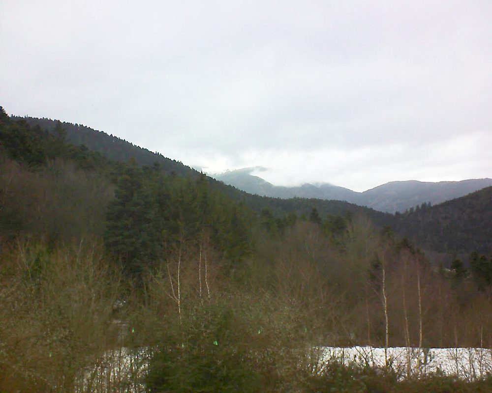 Le petit ballon vu depuis le Domaine Langmatt à Murbach le 17.12.2018 à 11:00 Le petit ballon (Alsace, Vosges) le 17.12.2018 à 11:00