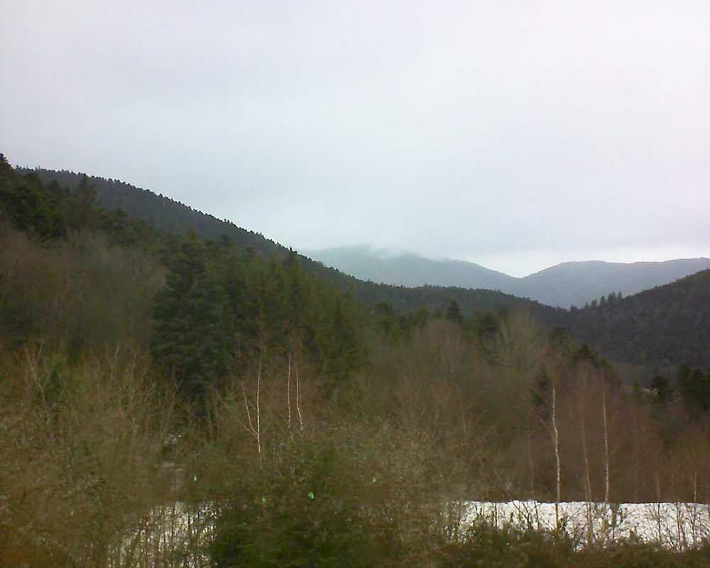 Le petit ballon vu depuis le Domaine Langmatt à Murbach le 17.12.2018 à 11:30 Le petit ballon (Alsace, Vosges) le 17.12.2018 à 11:30