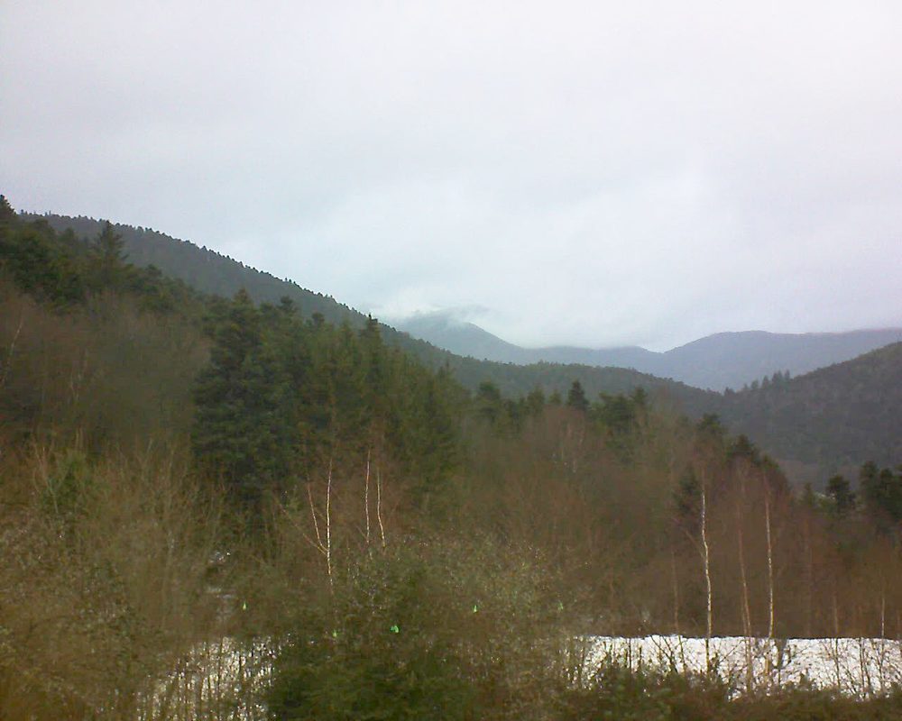 Le petit ballon vu depuis le Domaine Langmatt à Murbach le 17.12.2018 à 12:00 Le petit ballon (Alsace, Vosges) le 17.12.2018 à 12:00