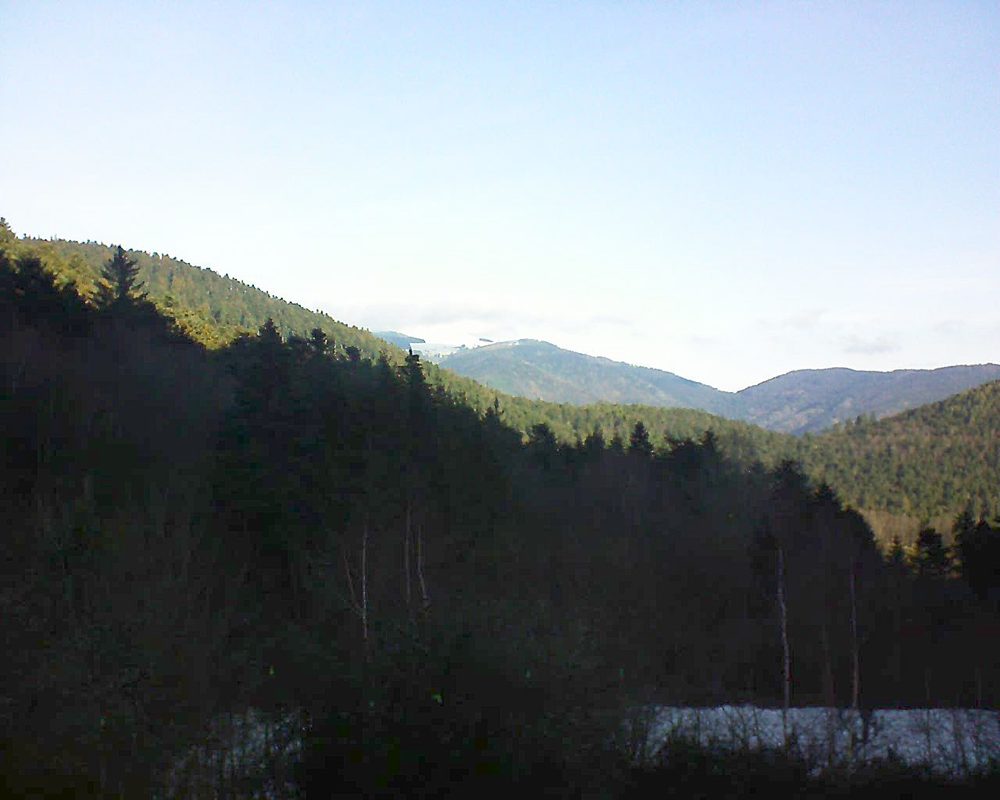 Le petit ballon vu depuis le Domaine Langmatt à Murbach le 18.12.2018 à 10:30 Le petit ballon (Alsace, Vosges) le 18.12.2018 à 10:30