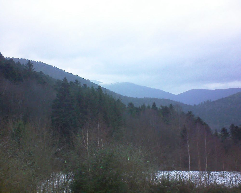 Le petit ballon vu depuis le Domaine Langmatt à Murbach le 19.12.2018 à 09:30 Le petit ballon (Alsace, Vosges) le 19.12.2018 à 09:30