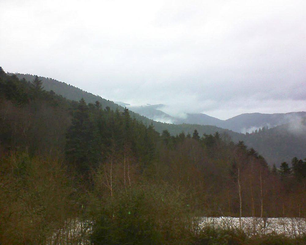 Le petit ballon vu depuis le Domaine Langmatt à Murbach le 19.12.2018 à 11:00 Le petit ballon (Alsace, Vosges) le 19.12.2018 à 11:00