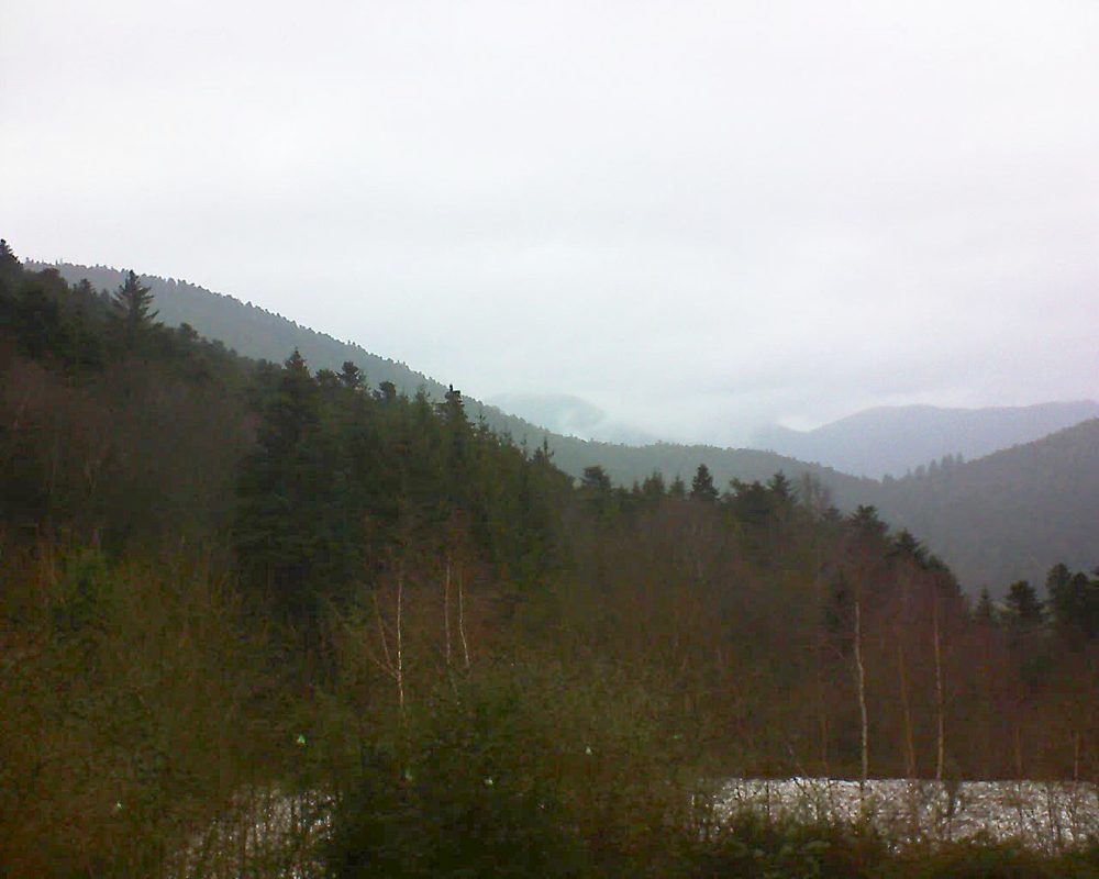 Le petit ballon vu depuis le Domaine Langmatt à Murbach le 19.12.2018 à 12:30 Le petit ballon (Alsace, Vosges) le 19.12.2018 à 12:30