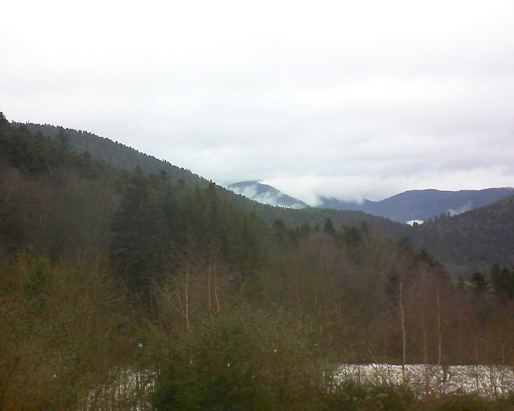 Le petit ballon vu depuis le Domaine Langmatt à Murbach le 19.12.2018 à 13:00 Le petit ballon (Alsace, Vosges) le 19.12.2018 à 13:00