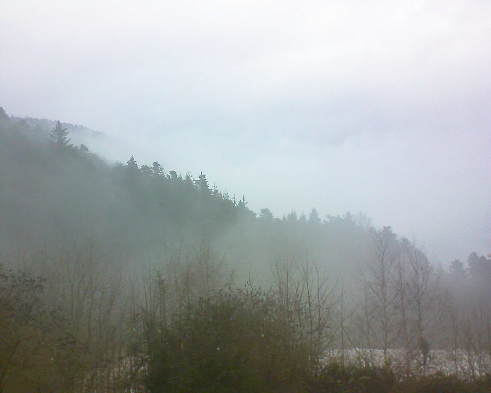 Le petit ballon vu depuis le Domaine Langmatt à Murbach le 19.12.2018 à 13:45 Le petit ballon (Alsace, Vosges) le 19.12.2018 à 13:45
