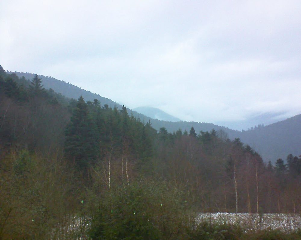 Le petit ballon vu depuis le Domaine Langmatt à Murbach le 19.12.2018 à 16:00 Le petit ballon (Alsace, Vosges) le 19.12.2018 à 16:00