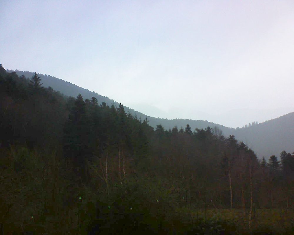Le petit ballon vu depuis le Domaine Langmatt à Murbach le 20.12.2018 à 11:45 Le petit ballon (Alsace, Vosges) le 20.12.2018 à 11:45