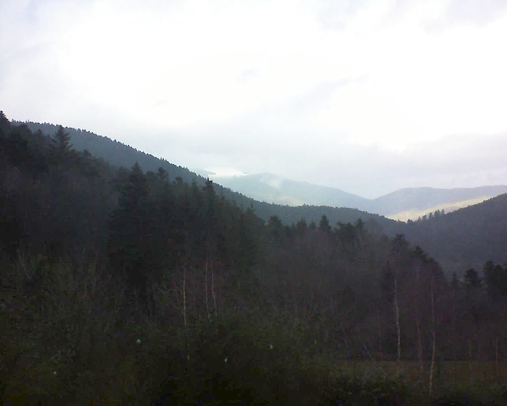 Le petit ballon vu depuis le Domaine Langmatt à Murbach le 20.12.2018 à 13:45 Le petit ballon (Alsace, Vosges) le 20.12.2018 à 13:45