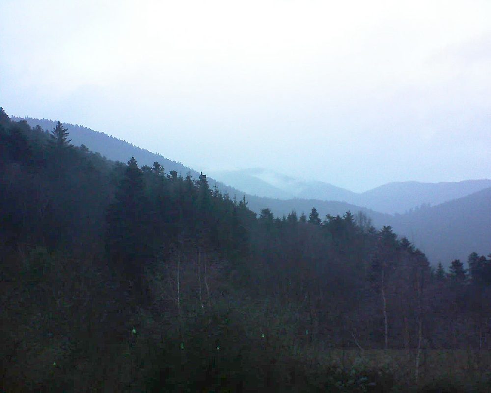 Le petit ballon vu depuis le Domaine Langmatt à Murbach le 20.12.2018 à 16:00 Le petit ballon (Alsace, Vosges) le 20.12.2018 à 16:00