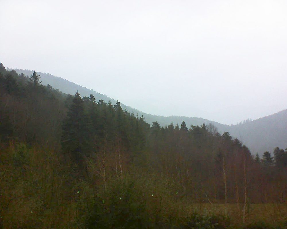 Le petit ballon vu depuis le Domaine Langmatt à Murbach le 21.12.2018 à 09:30 Le petit ballon (Alsace, Vosges) le 21.12.2018 à 09:30