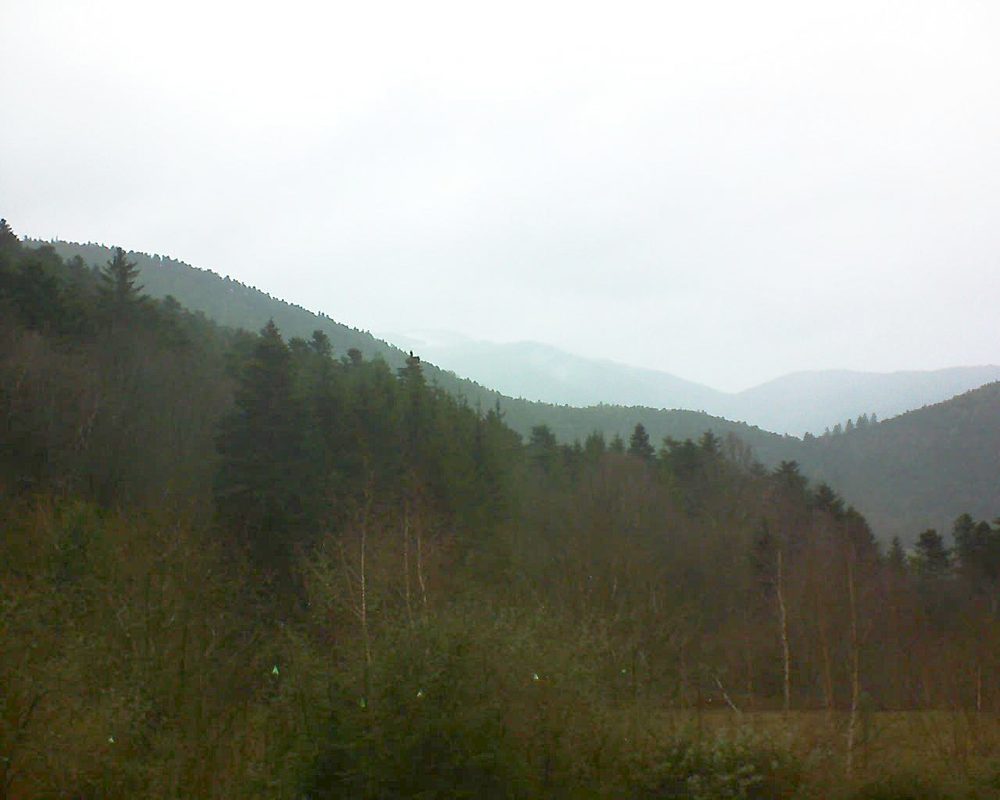 Le petit ballon vu depuis le Domaine Langmatt à Murbach le 21.12.2018 à 10:30 Le petit ballon (Alsace, Vosges) le 21.12.2018 à 10:30