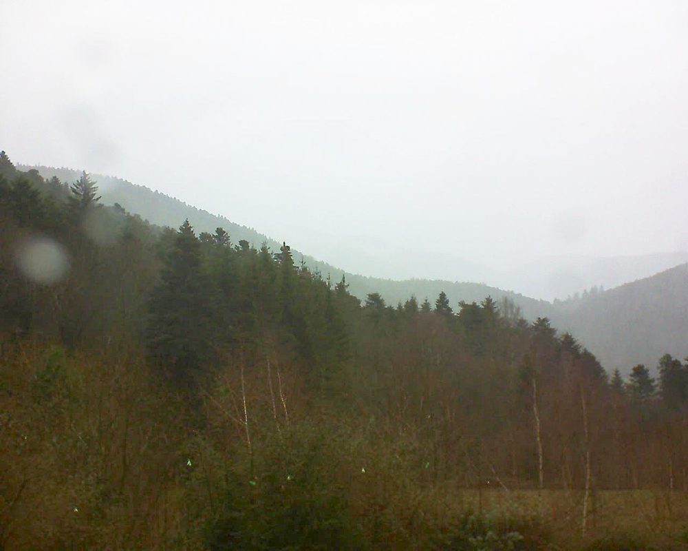 Le petit ballon vu depuis le Domaine Langmatt à Murbach le 21.12.2018 à 12:30 Le petit ballon (Alsace, Vosges) le 21.12.2018 à 12:30