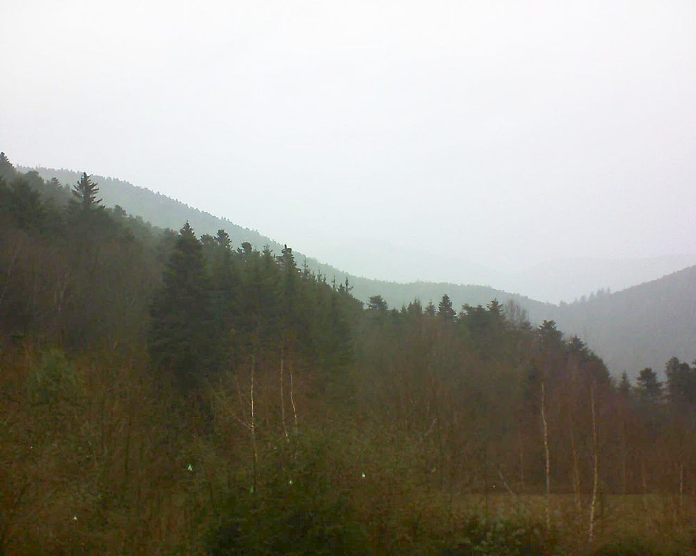 Le petit ballon vu depuis le Domaine Langmatt à Murbach le 21.12.2018 à 13:15 Le petit ballon (Alsace, Vosges) le 21.12.2018 à 13:15
