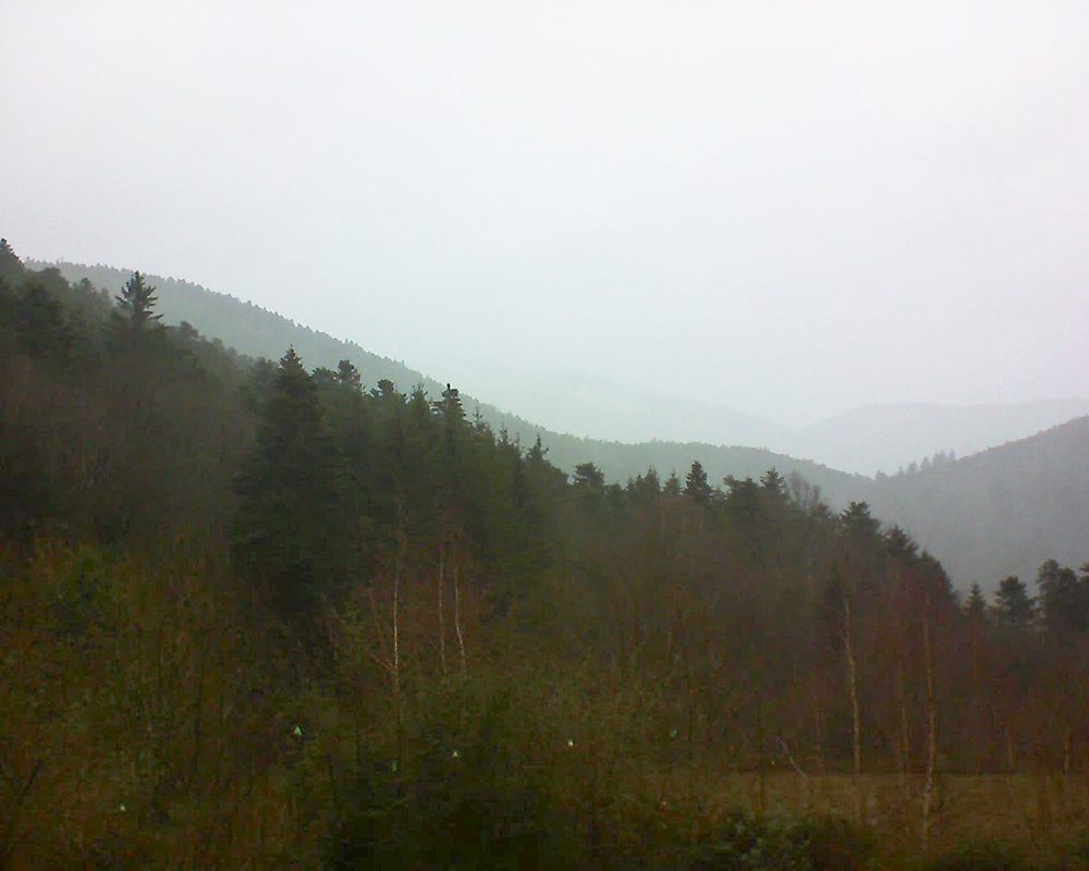 Le petit ballon vu depuis le Domaine Langmatt à Murbach le 21.12.2018 à 13:30 Le petit ballon (Alsace, Vosges) le 21.12.2018 à 13:30