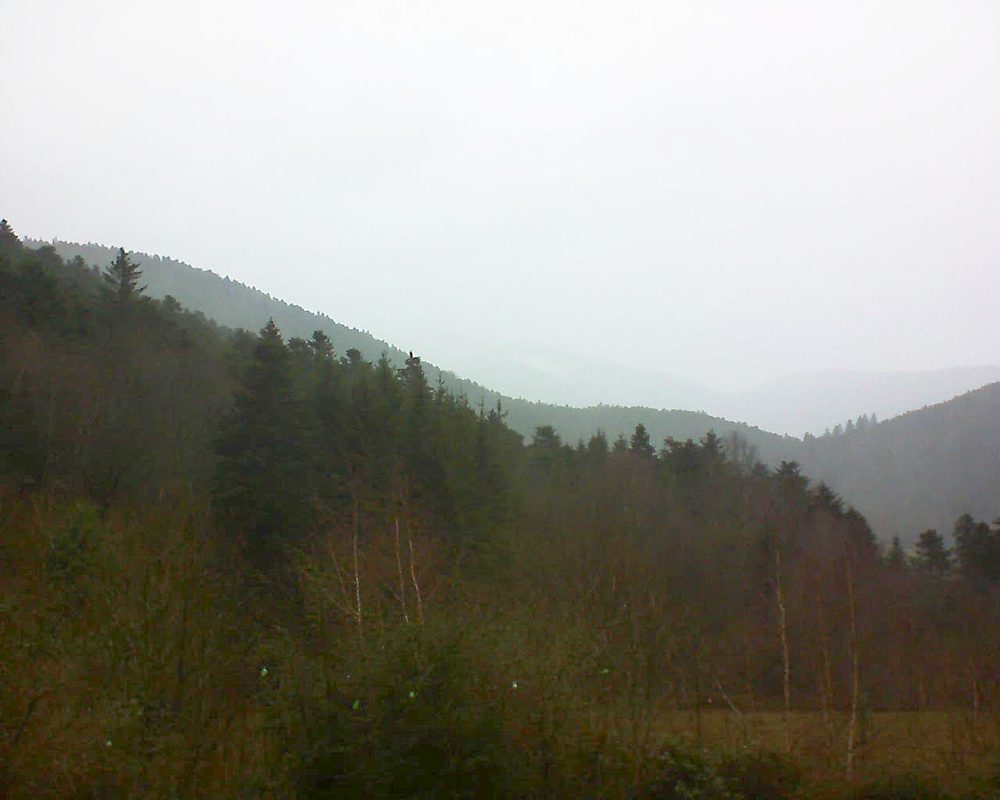 Le petit ballon vu depuis le Domaine Langmatt à Murbach le 21.12.2018 à 14:00 Le petit ballon (Alsace, Vosges) le 21.12.2018 à 14:00
