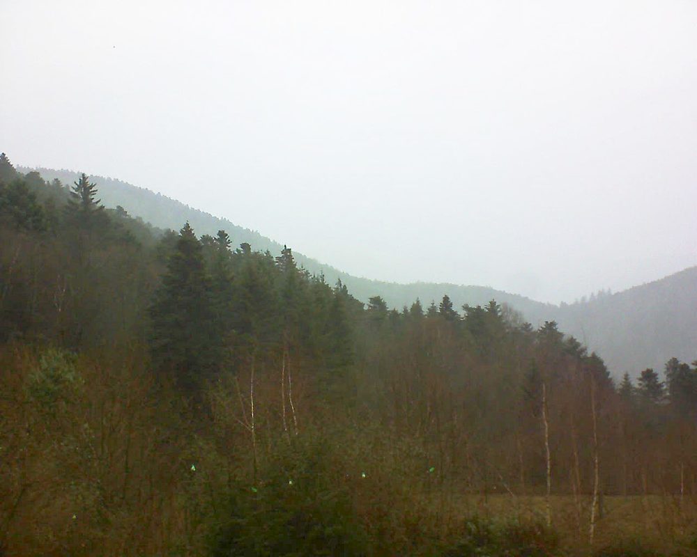 Le petit ballon vu depuis le Domaine Langmatt à Murbach le 21.12.2018 à 14:30 Le petit ballon (Alsace, Vosges) le 21.12.2018 à 14:30