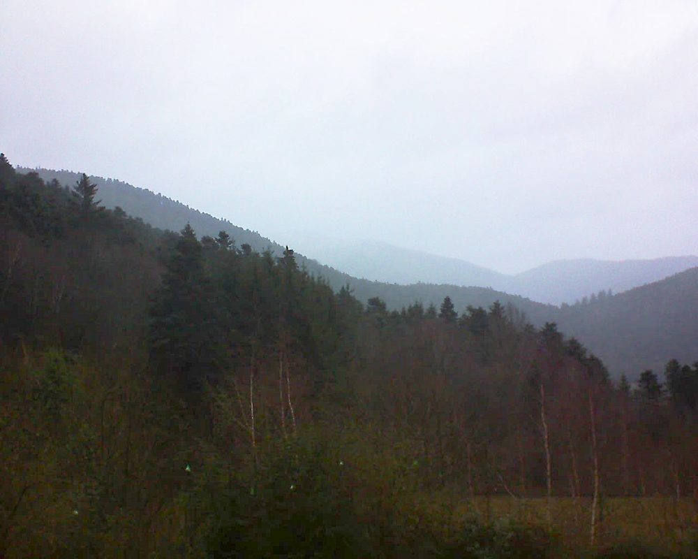 Le petit ballon vu depuis le Domaine Langmatt à Murbach le 21.12.2018 à 16:00 Le petit ballon (Alsace, Vosges) le 21.12.2018 à 16:00