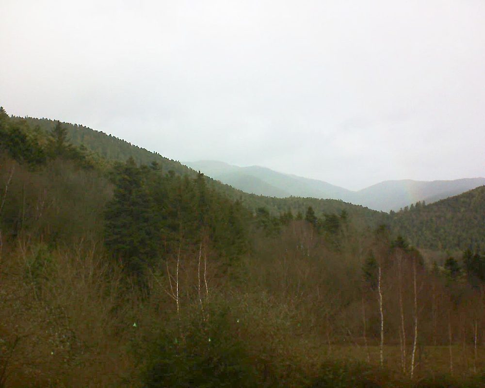 Le petit ballon vu depuis le Domaine Langmatt à Murbach le 22.12.2018 à 10:30 Le petit ballon (Alsace, Vosges) le 22.12.2018 à 10:30