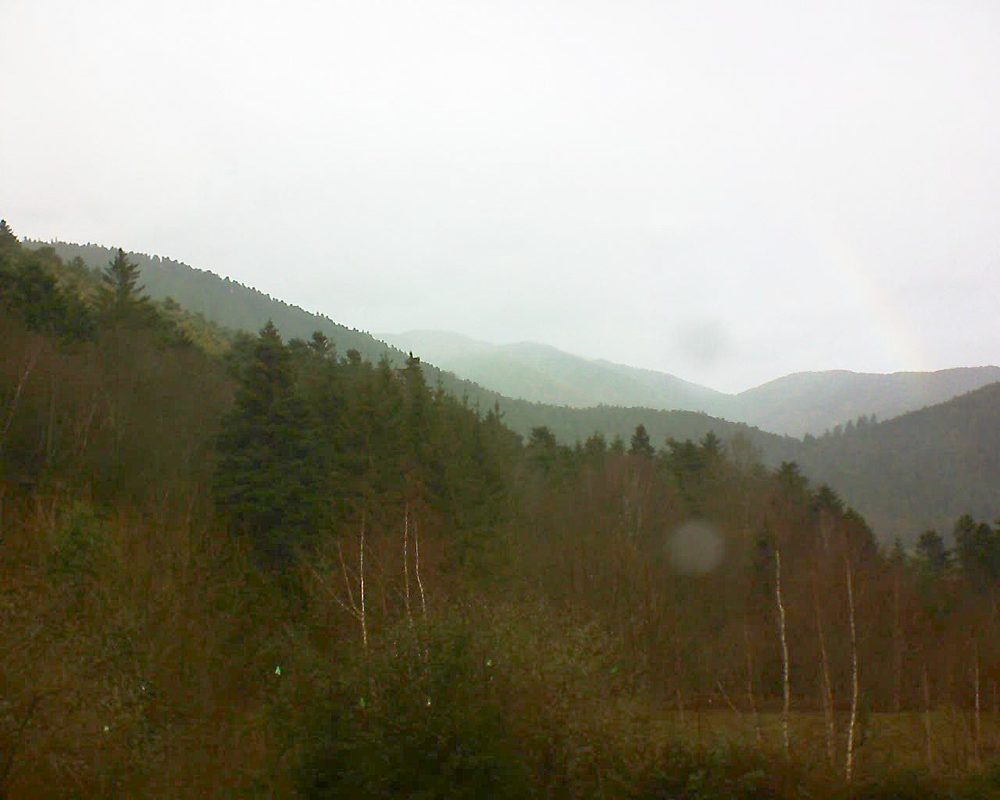 Le petit ballon vu depuis le Domaine Langmatt à Murbach le 22.12.2018 à 10:45 Le petit ballon (Alsace, Vosges) le 22.12.2018 à 10:45