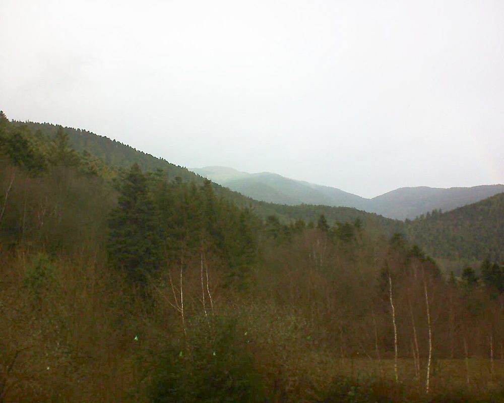 Le petit ballon vu depuis le Domaine Langmatt à Murbach le 22.12.2018 à 11:00 Le petit ballon (Alsace, Vosges) le 22.12.2018 à 11:00