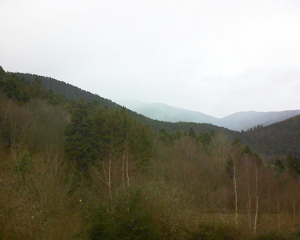 Le petit ballon vu depuis le Domaine Langmatt à Murbach le 22.12.2018 à 12:45 Le petit ballon (Alsace, Vosges) le 22.12.2018 à 12:45