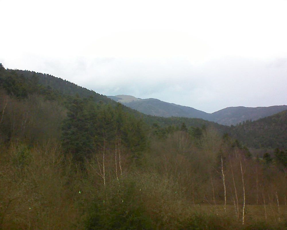 Le petit ballon vu depuis le Domaine Langmatt à Murbach le 22.12.2018 à 13:30 Le petit ballon (Alsace, Vosges) le 22.12.2018 à 13:30
