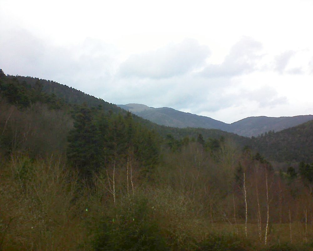 Le petit ballon vu depuis le Domaine Langmatt à Murbach le 22.12.2018 à 13:45 Le petit ballon (Alsace, Vosges) le 22.12.2018 à 13:45
