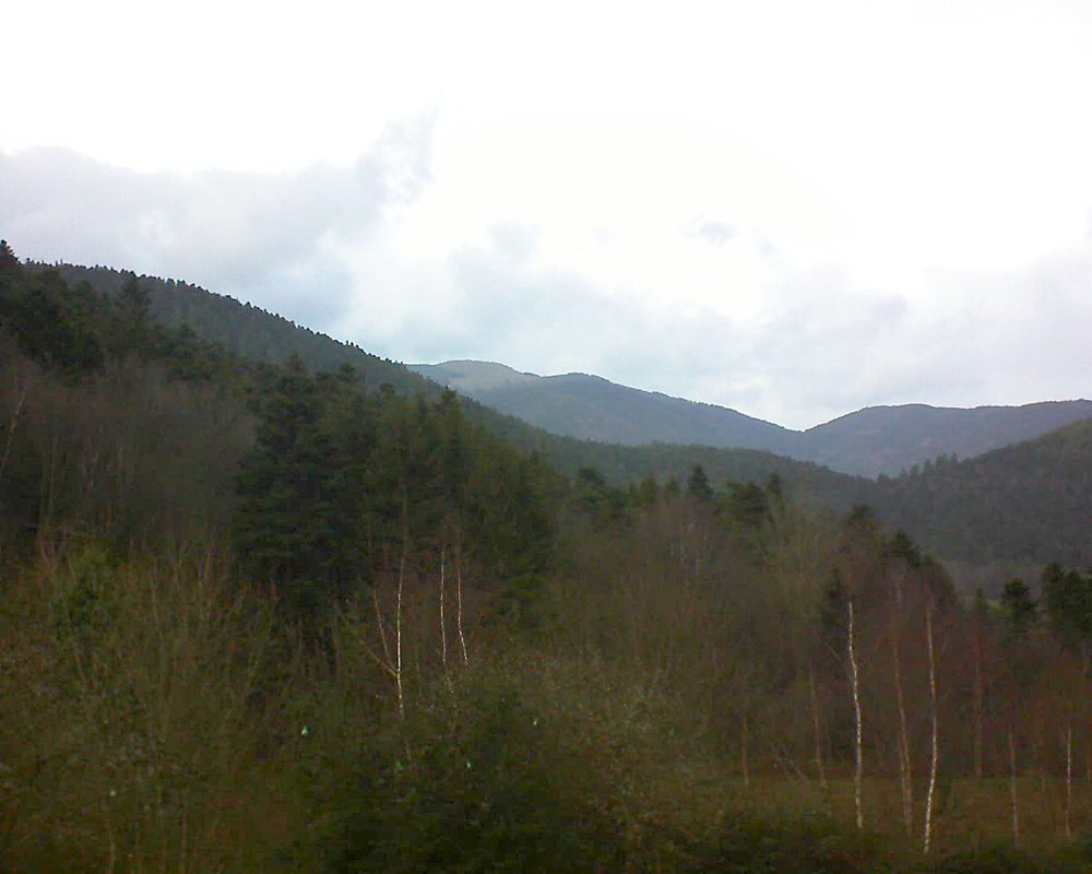 Le petit ballon vu depuis le Domaine Langmatt à Murbach le 22.12.2018 à 14:00 Le petit ballon (Alsace, Vosges) le 22.12.2018 à 14:00