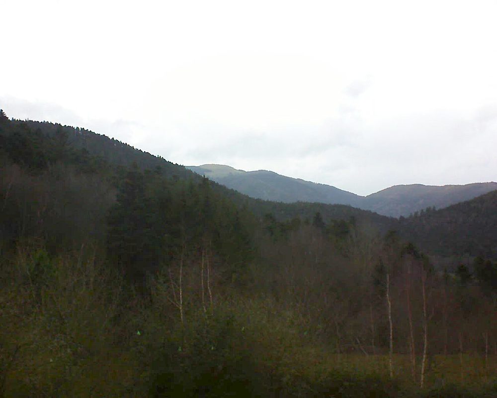 Le petit ballon vu depuis le Domaine Langmatt à Murbach le 22.12.2018 à 15:00 Le petit ballon (Alsace, Vosges) le 22.12.2018 à 15:00