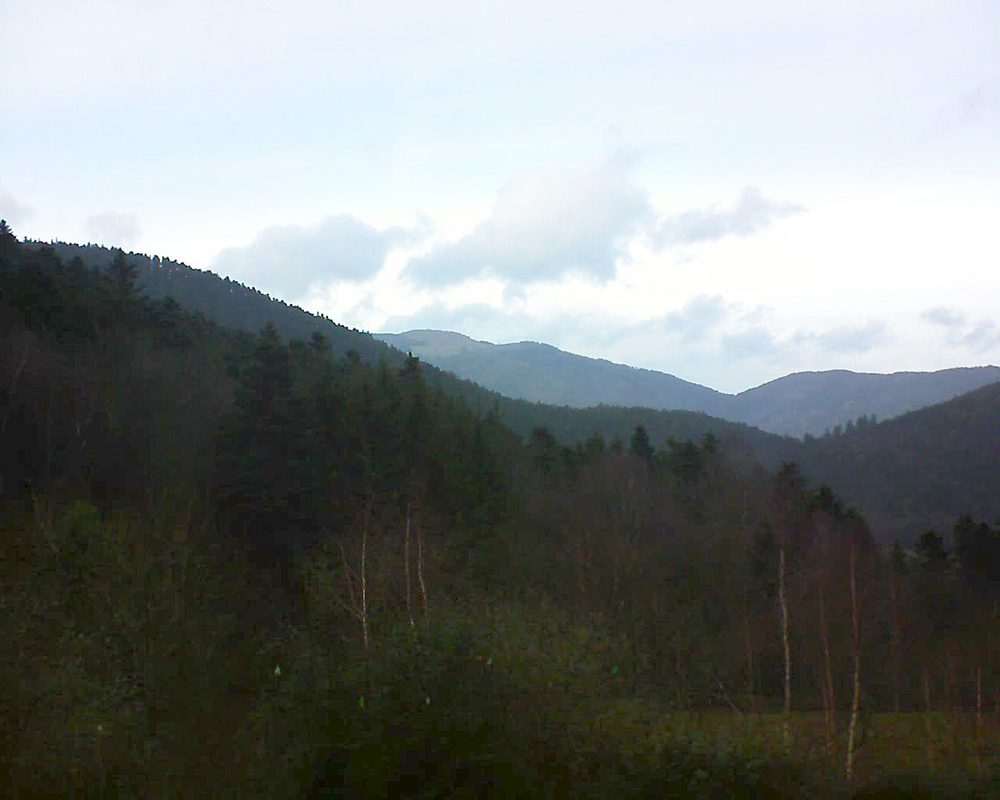 Le petit ballon vu depuis le Domaine Langmatt à Murbach le 22.12.2018 à 15:30 Le petit ballon (Alsace, Vosges) le 22.12.2018 à 15:30