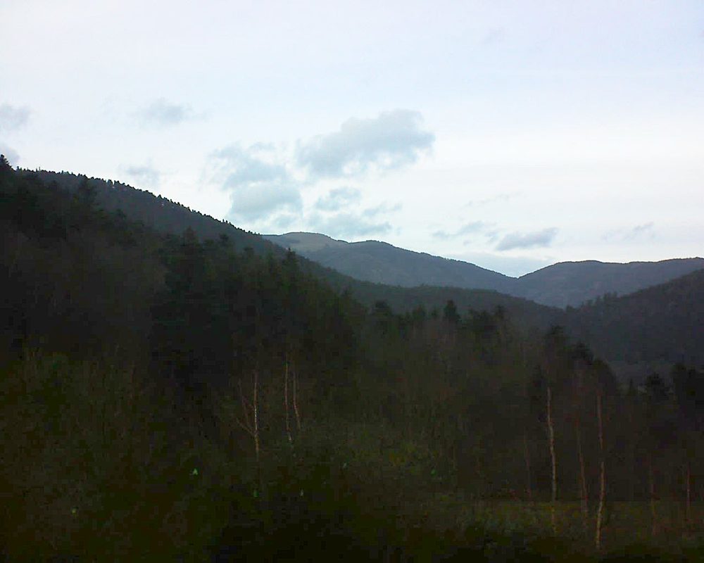 Le petit ballon vu depuis le Domaine Langmatt à Murbach le 22.12.2018 à 15:45 Le petit ballon (Alsace, Vosges) le 22.12.2018 à 15:45