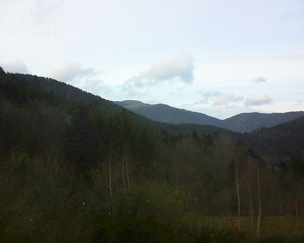 Le petit ballon vu depuis le Domaine Langmatt à Murbach le 22.12.2018 à 16:00 Le petit ballon (Alsace, Vosges) le 22.12.2018 à 16:00