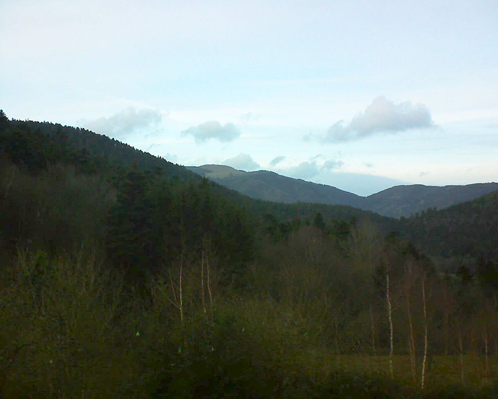Le petit ballon vu depuis le Domaine Langmatt à Murbach le 22.12.2018 à 16:15 Le petit ballon (Alsace, Vosges) le 22.12.2018 à 16:15