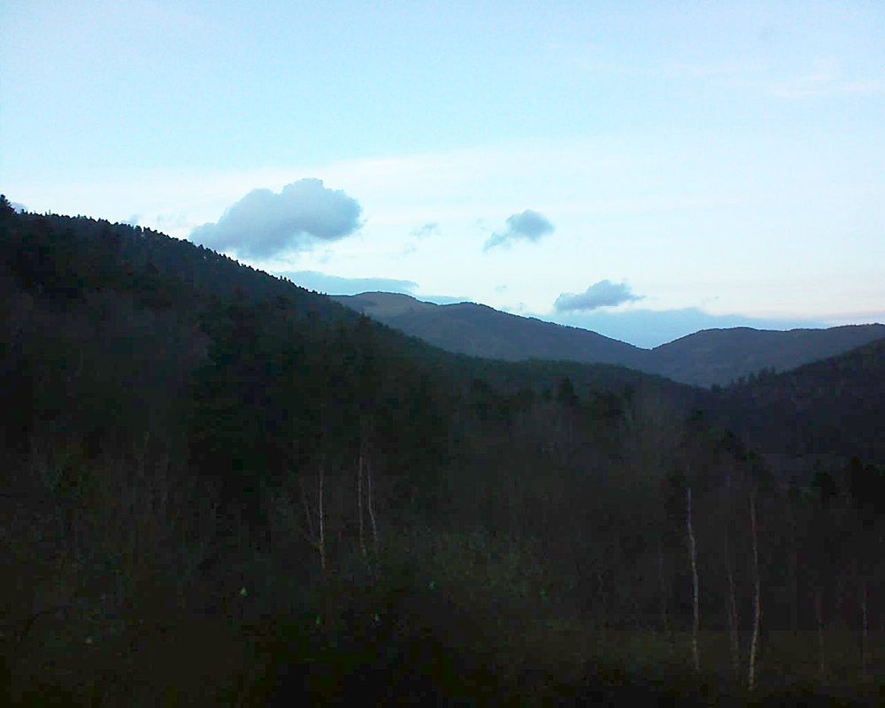 Le petit ballon vu depuis le Domaine Langmatt à Murbach le 22.12.2018 à 16:30 Le petit ballon (Alsace, Vosges) le 22.12.2018 à 16:30