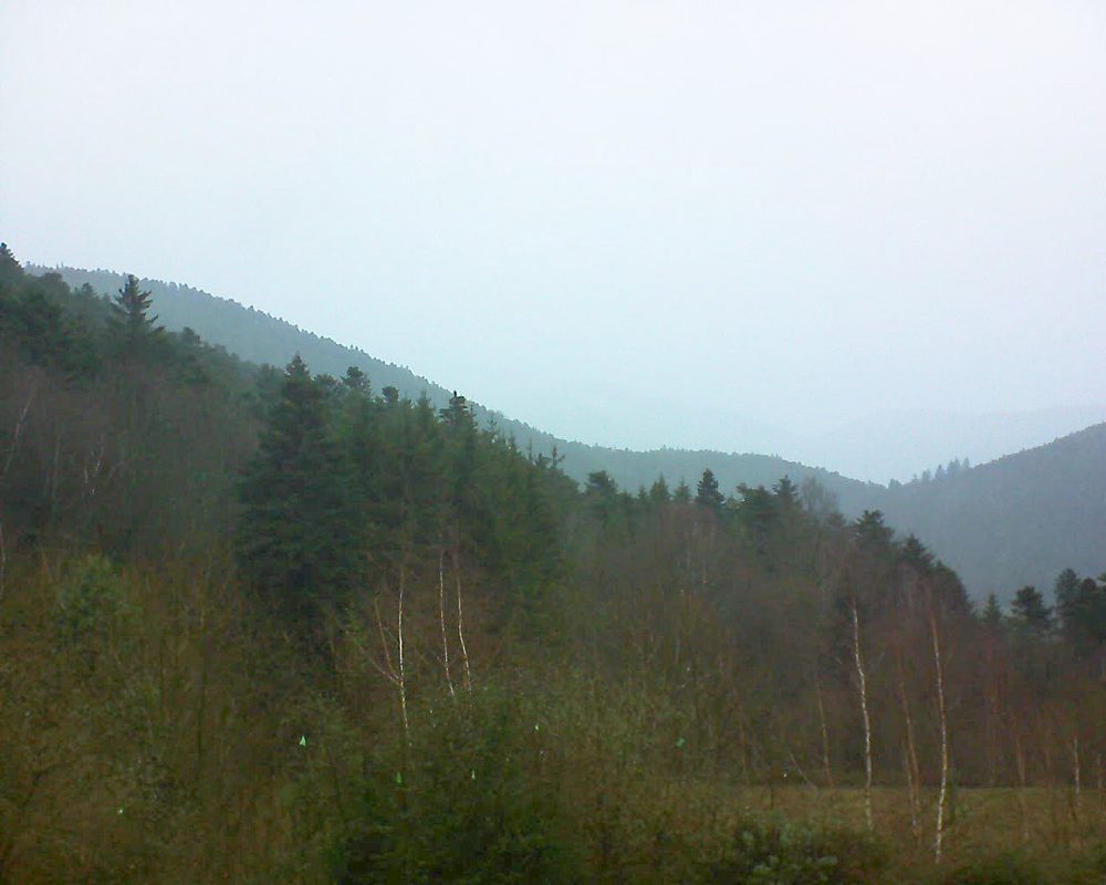 Le petit ballon vu depuis le Domaine Langmatt à Murbach le 23.12.2018 à 16:00 Le petit ballon (Alsace, Vosges) le 23.12.2018 à 16:00