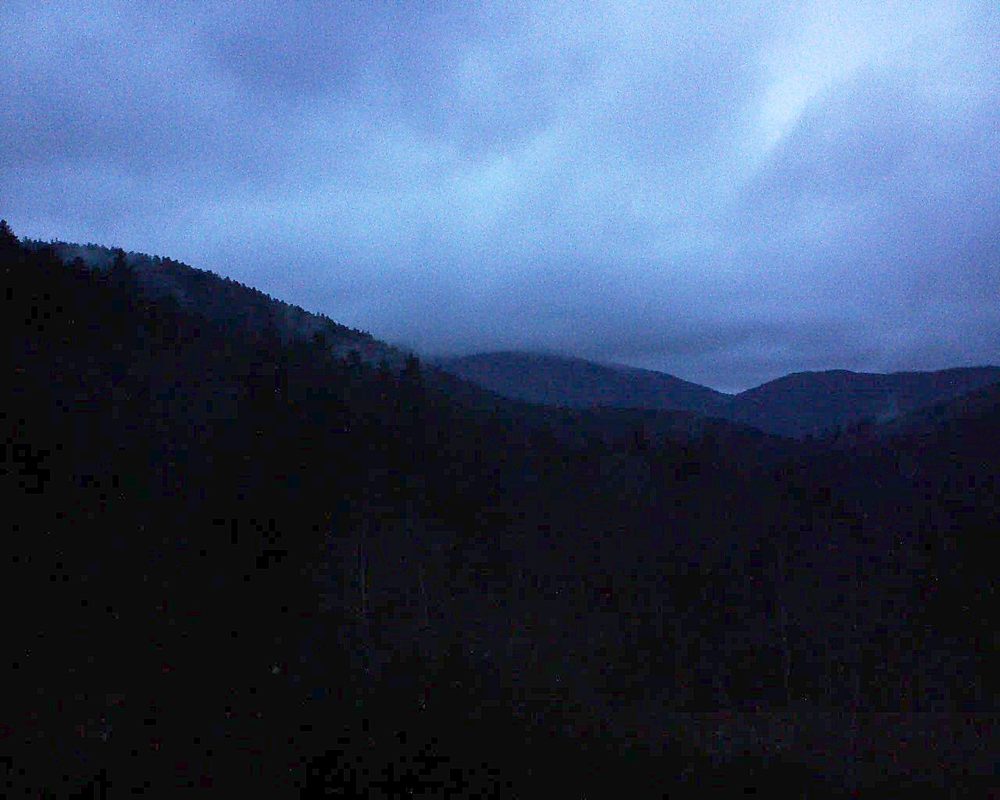Le petit ballon vu depuis le Domaine Langmatt à Murbach le 24.12.2018 à 08:15 Le petit ballon (Alsace, Vosges) le 24.12.2018 à 08:15