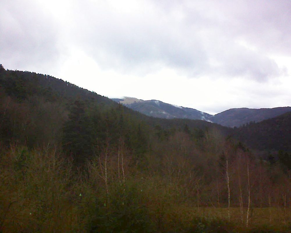 Le petit ballon vu depuis le Domaine Langmatt à Murbach le 24.12.2018 à 10:00 Le petit ballon (Alsace, Vosges) le 24.12.2018 à 10:00