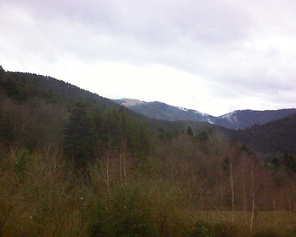 Le petit ballon vu depuis le Domaine Langmatt à Murbach le 24.12.2018 à 10:15 Le petit ballon (Alsace, Vosges) le 24.12.2018 à 10:15