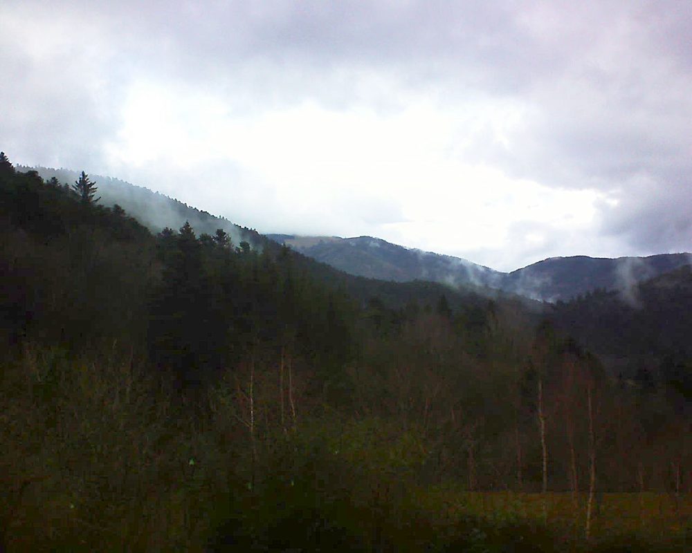 Le petit ballon vu depuis le Domaine Langmatt à Murbach le 24.12.2018 à 11:00 Le petit ballon (Alsace, Vosges) le 24.12.2018 à 11:00