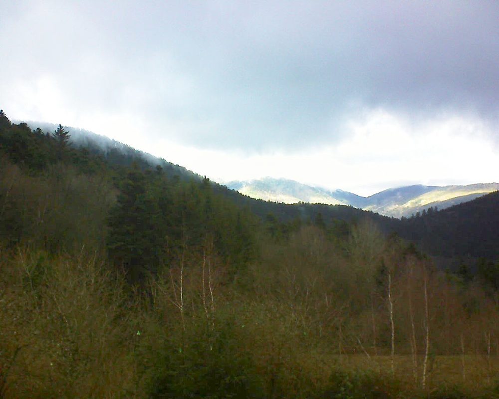 Le petit ballon vu depuis le Domaine Langmatt à Murbach le 24.12.2018 à 13:30 Le petit ballon (Alsace, Vosges) le 24.12.2018 à 13:30