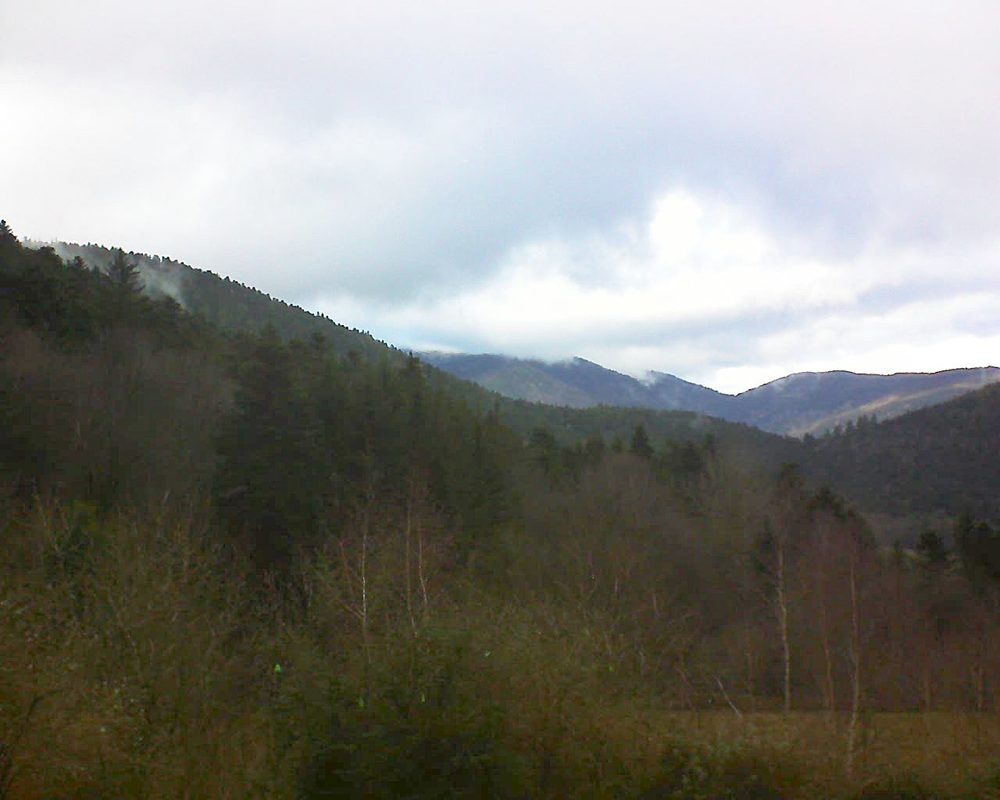 Le petit ballon vu depuis le Domaine Langmatt à Murbach le 24.12.2018 à 13:45 Le petit ballon (Alsace, Vosges) le 24.12.2018 à 13:45