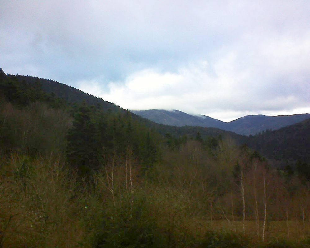 Le petit ballon vu depuis le Domaine Langmatt à Murbach le 24.12.2018 à 14:15 Le petit ballon (Alsace, Vosges) le 24.12.2018 à 14:15