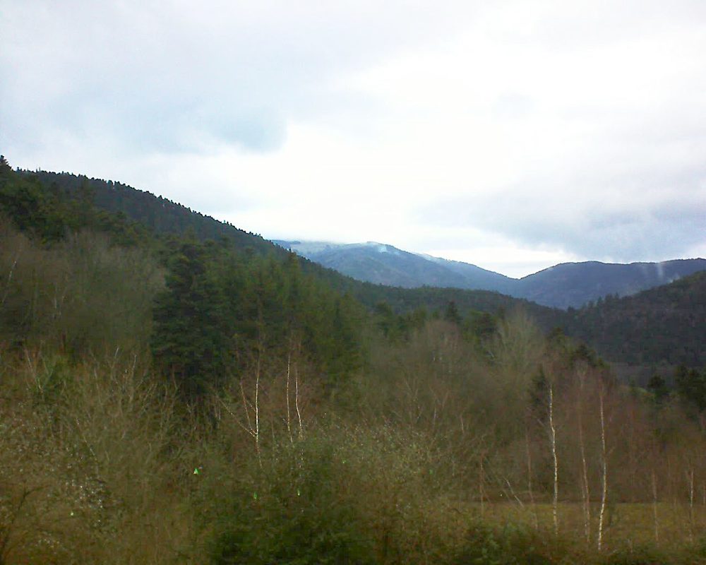 Le petit ballon vu depuis le Domaine Langmatt à Murbach le 24.12.2018 à 15:15 Le petit ballon (Alsace, Vosges) le 24.12.2018 à 15:15